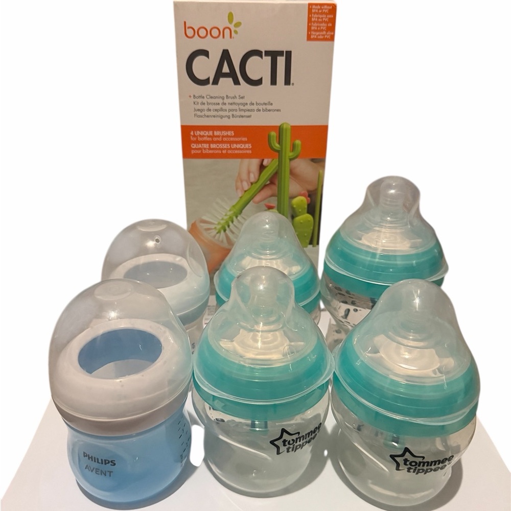 Baby bottles and brush cleaning bundle